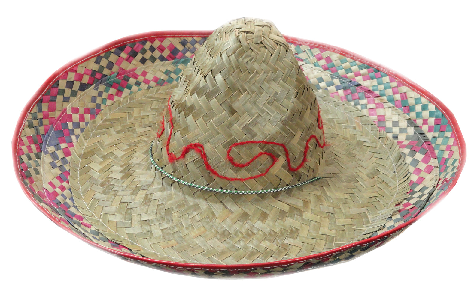 Authentic Mexican Sombrero 19" (Red)