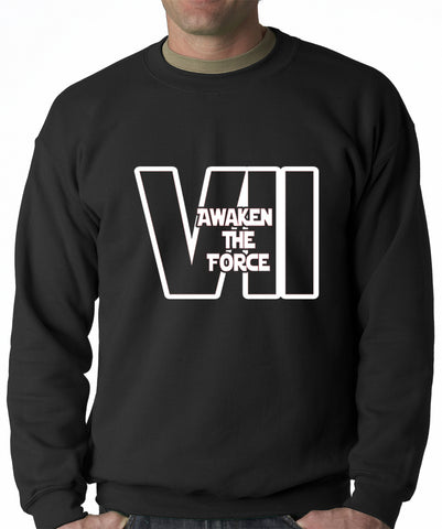 Awaken The Force VII Adult Crewneck Sweatshirt