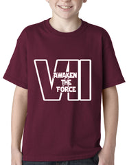 Awaken The Force VII Kids T-shirt Maroon