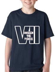 Awaken The Force VII Kids T-shirt Navy Blue