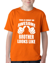 Awesome Brother Kids T-shirt Yellow