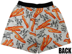 Bacon Makes Everything Better Boxer Shorts Back View