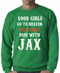 Bad Girls Ride with Jax SOA Adult Crewneck