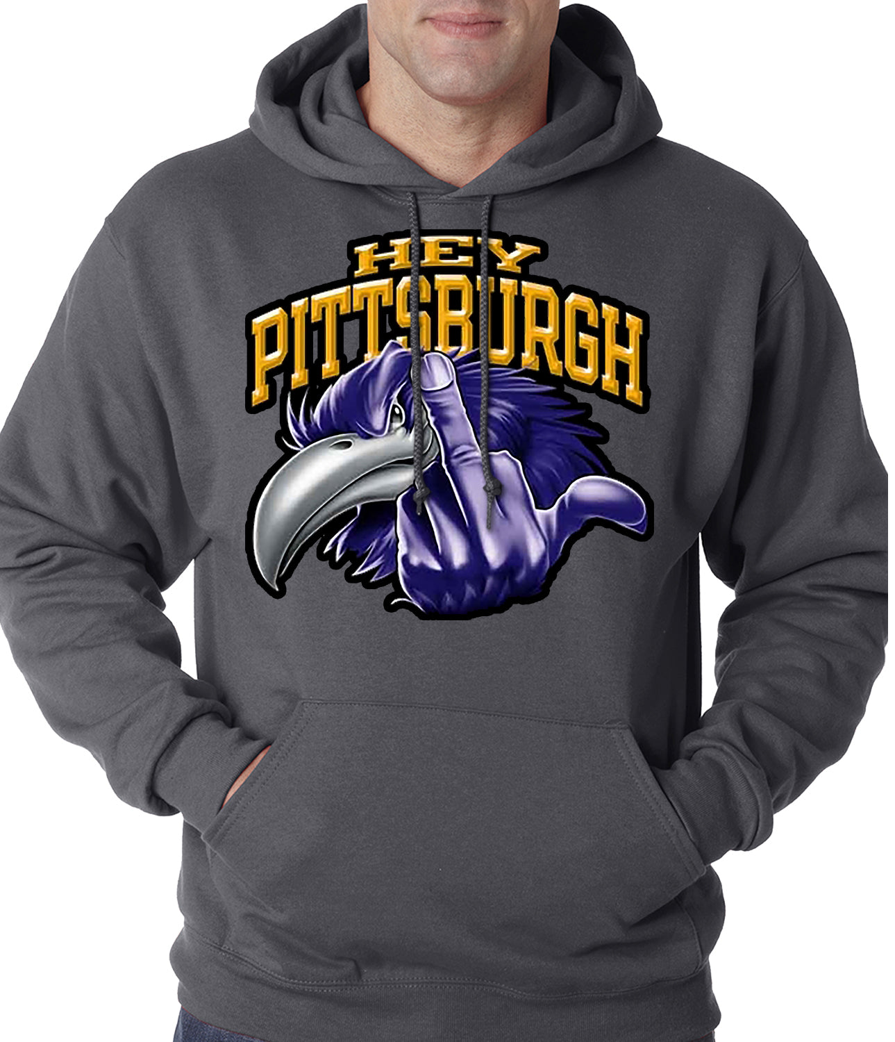 Baltimore Fan - Hey Pittsburgh Adult Hoodie
