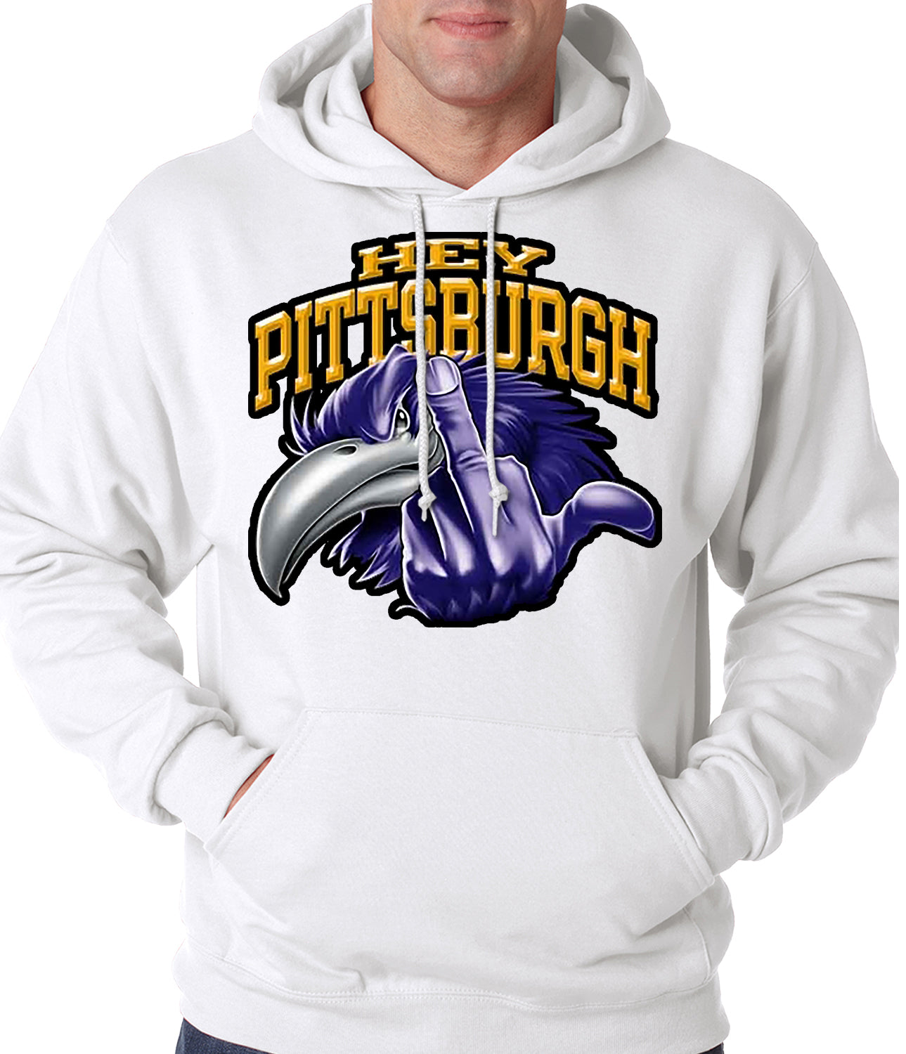 Baltimore Fan - Hey Pittsburgh Adult Hoodie