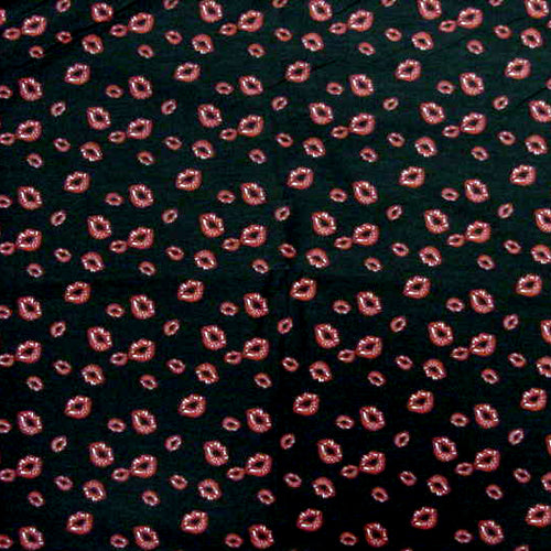 Bandanas - Kiss Lips Bandana (Black)