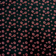 Bandanas - Kiss Lips Bandana (Black)