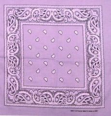 Bandanas - Light Purple Paisley Bandanna