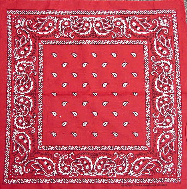 Bandanas - Red Paisley Bandanna