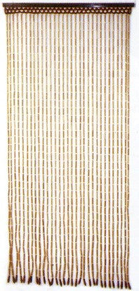 Beaded Curtains - Natural Finish Bamboo Doorway Curtain