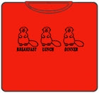 Beaver Breakfast Lunch Dinner T-Shirt