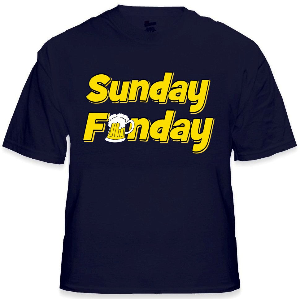 Beer Drinking Tees - Sunday Funday T-Shirt