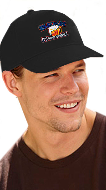 Beer It's What's For Dinner Baseball Hat