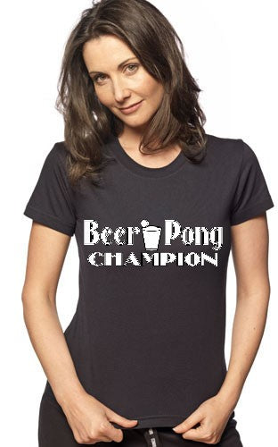 Beer Pong Shirts - Beer Pong Champion Girls T-Shirt