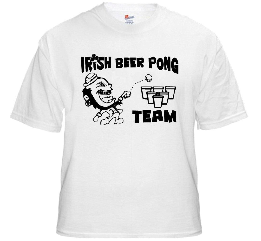 Beer Pong Shirts - Irish Beer Pong Team T-Shirt