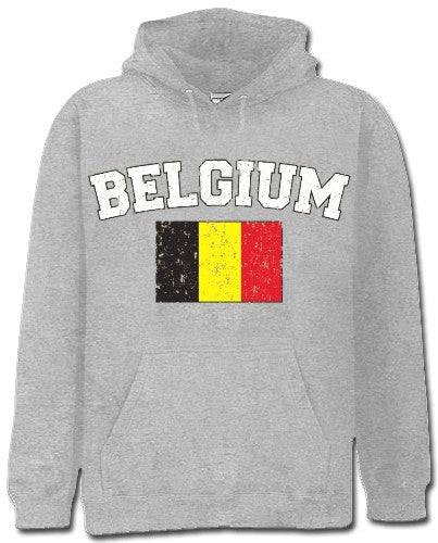 Belgium Vintage Flag International Hoodie