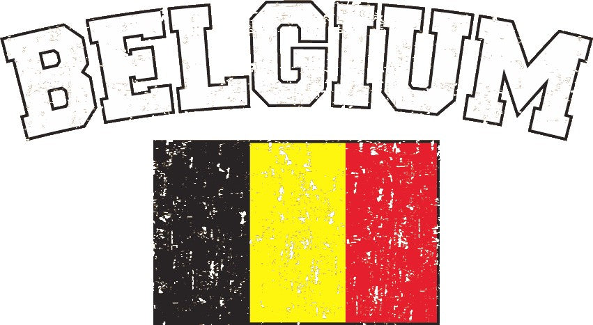 Belgium Vintage Flag International Mens T-Shirt
