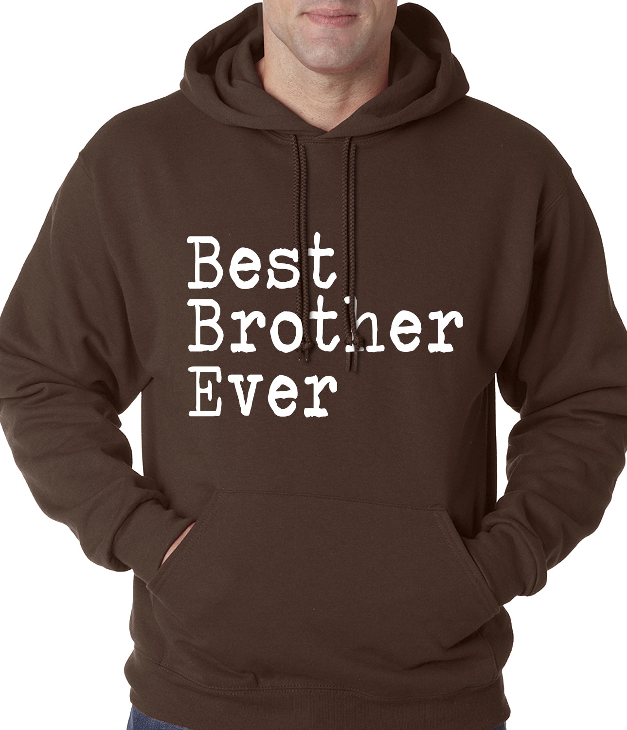 Best Brother Ever Adult Hoodie Black