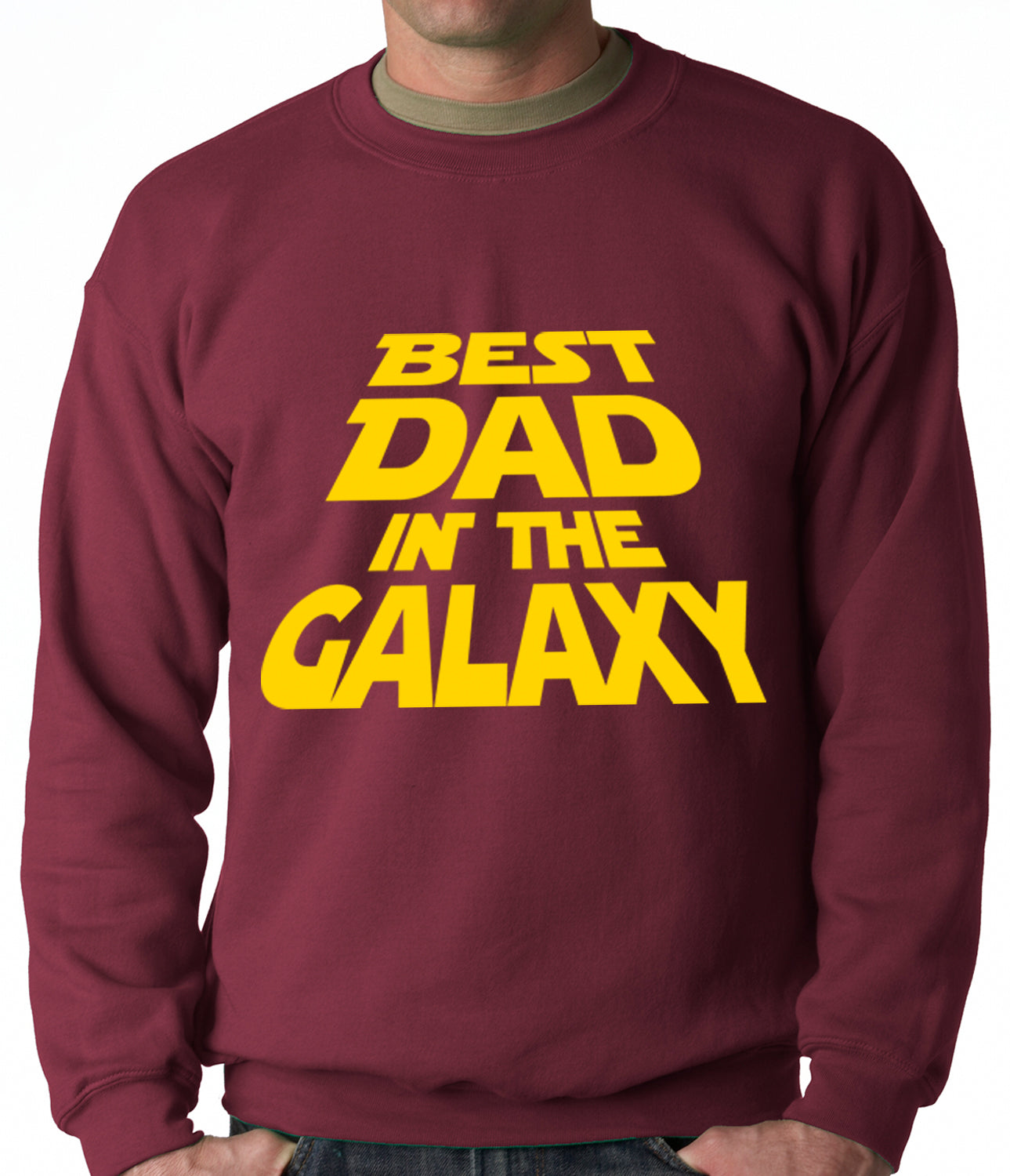 Best Dad in The Galaxy Adult Crewneck