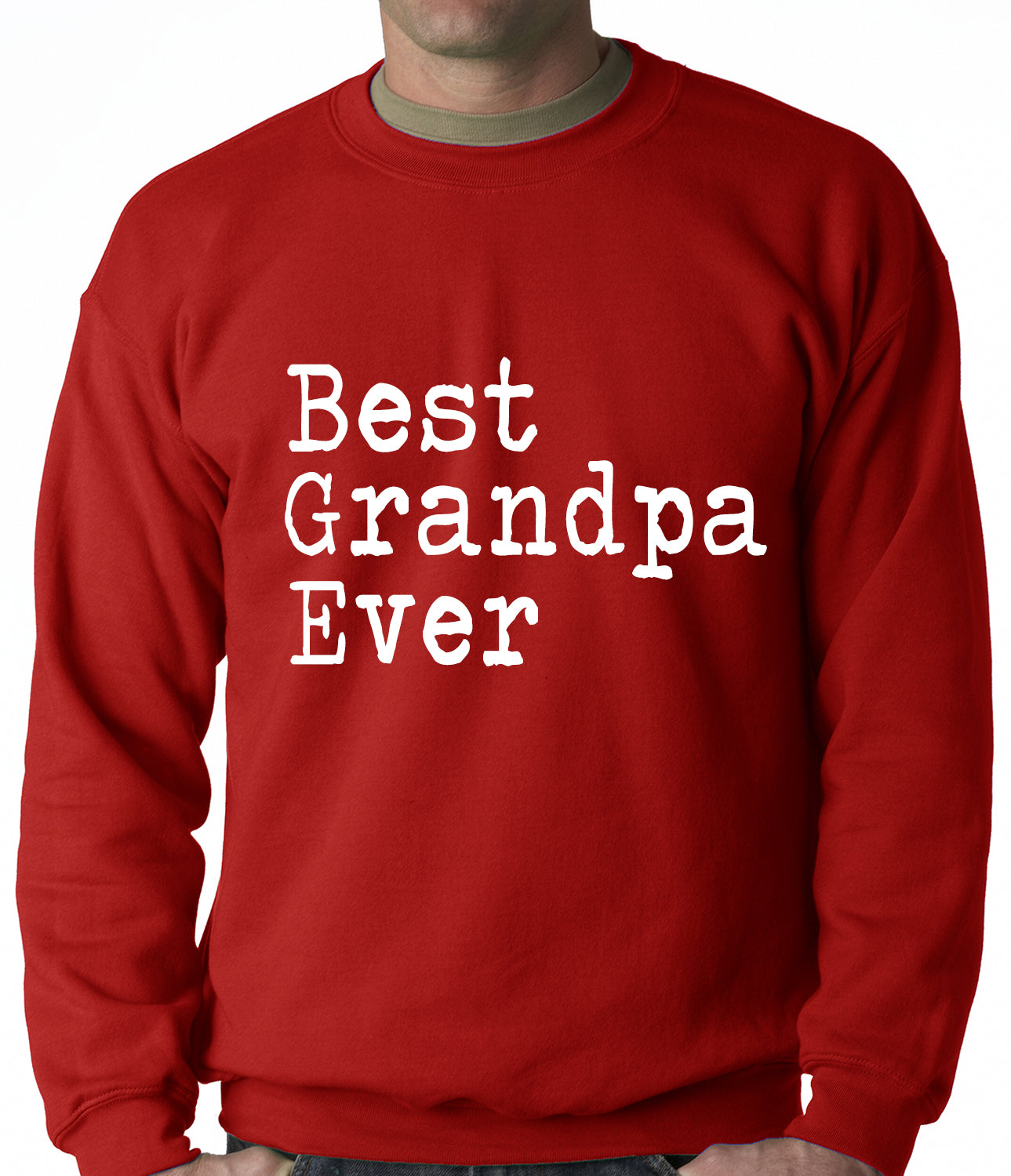Best Grandpa Ever Adult Crewneck
