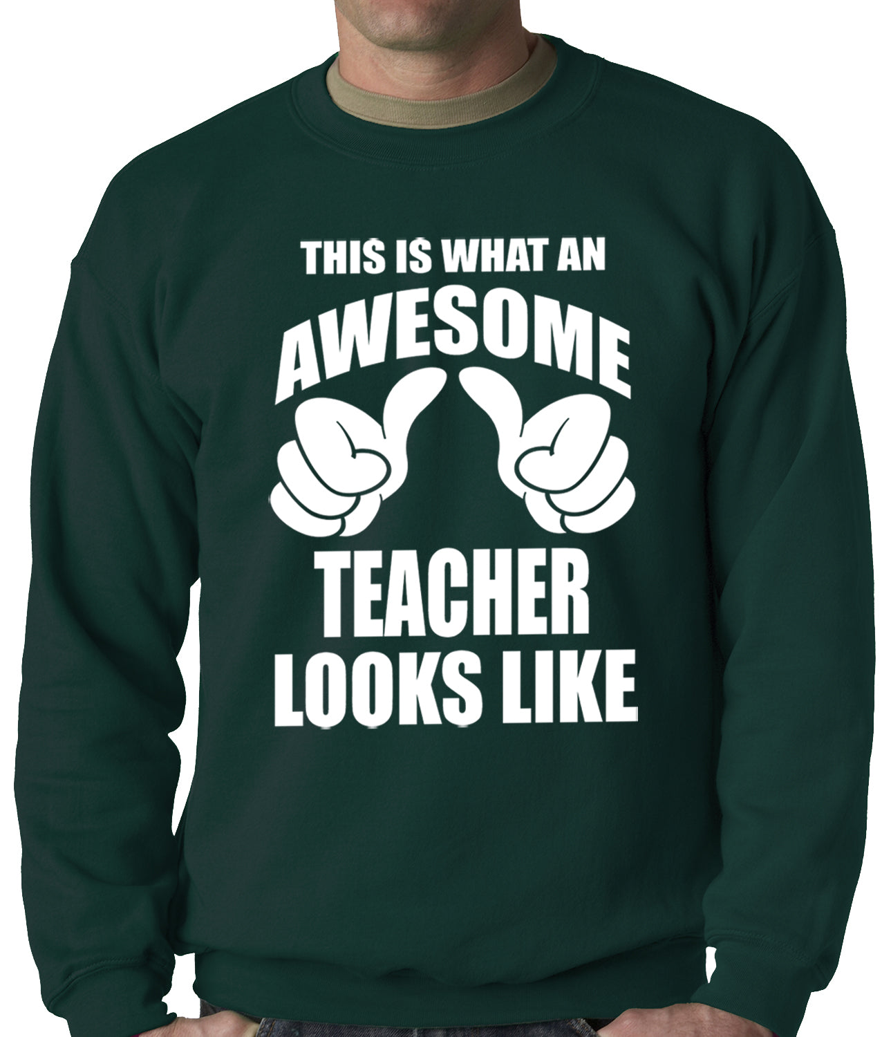 Best Teacher Ever Adult Crewneck
