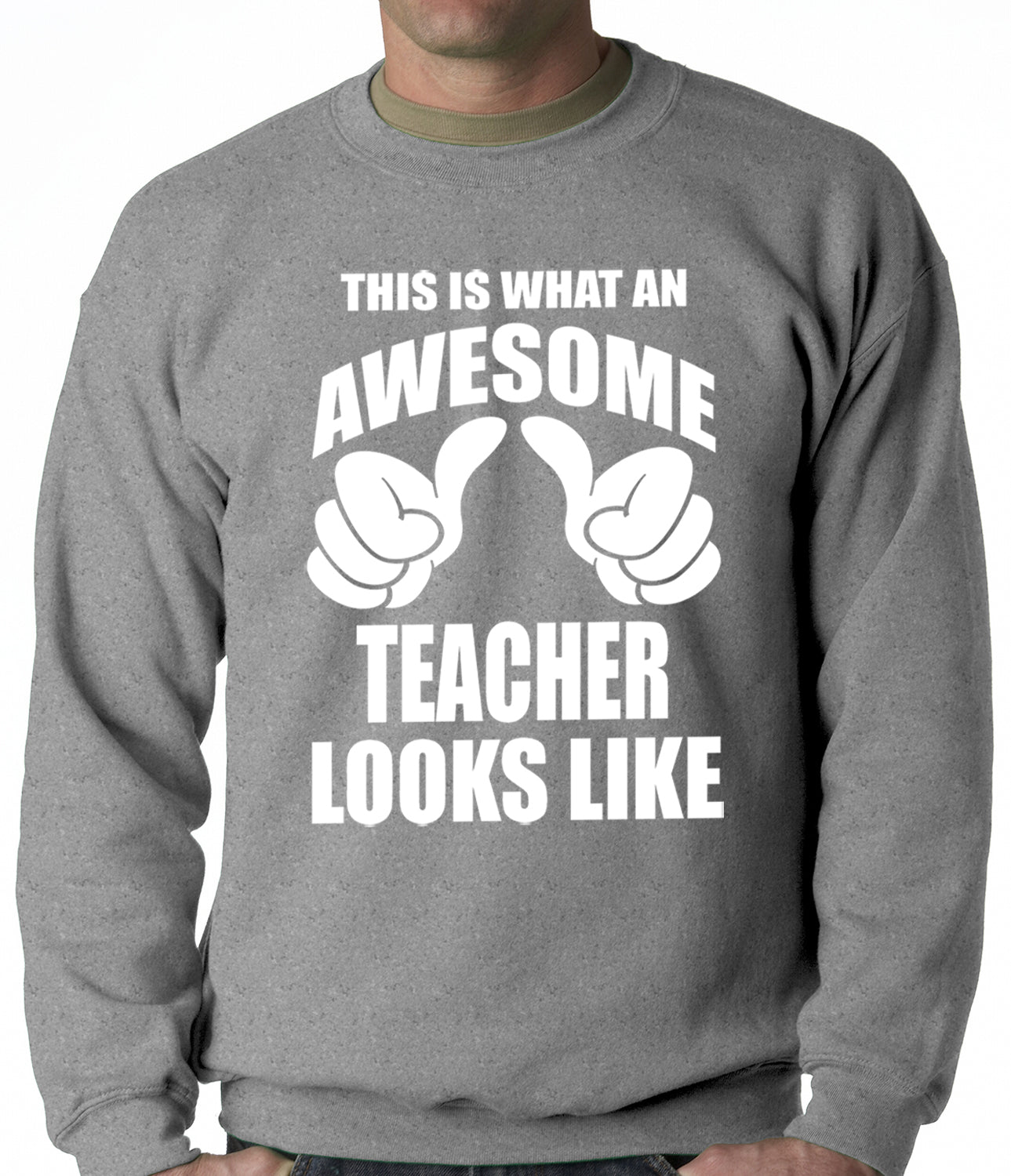 Best Teacher Ever Adult Crewneck