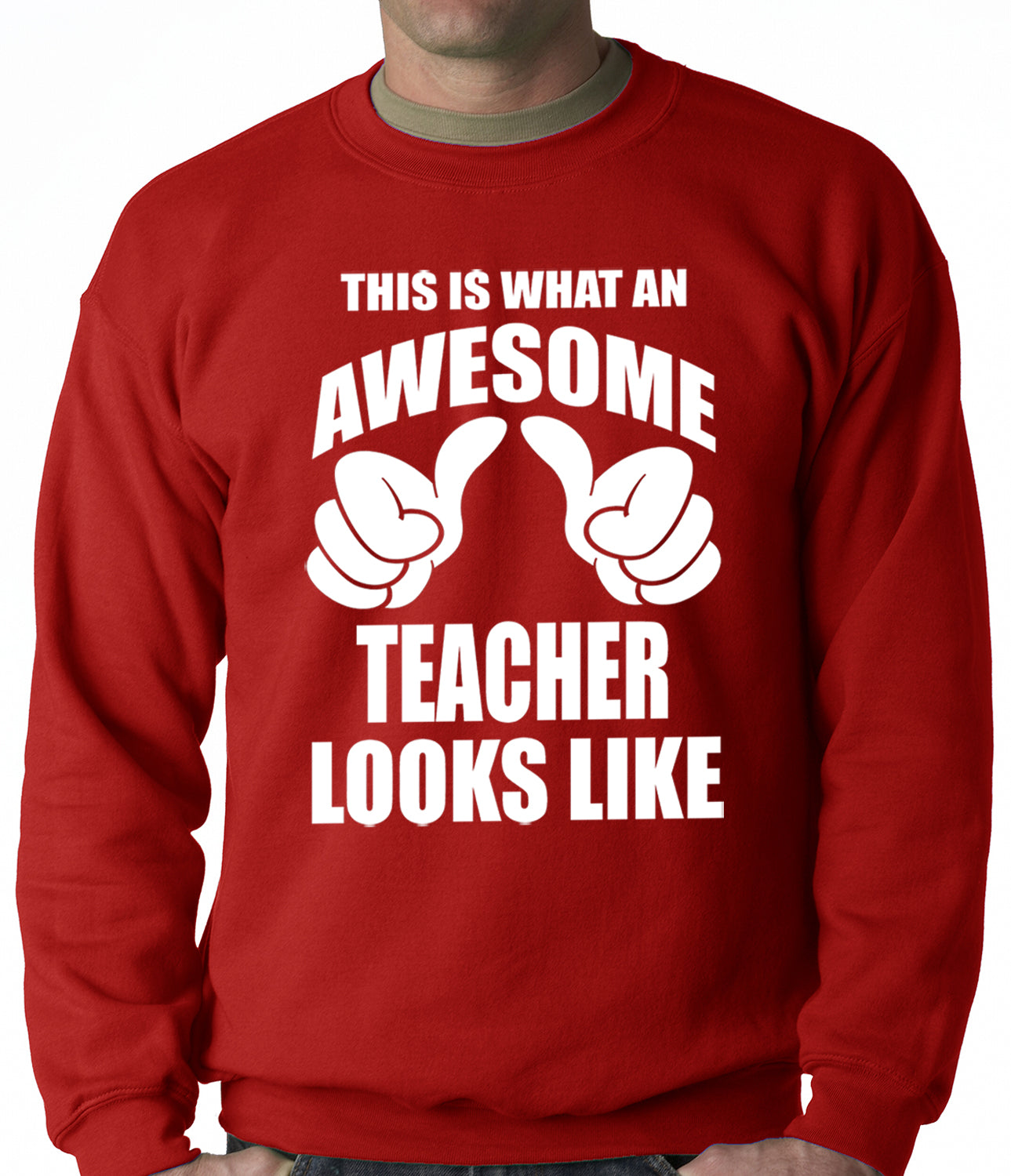 Best Teacher Ever Adult Crewneck