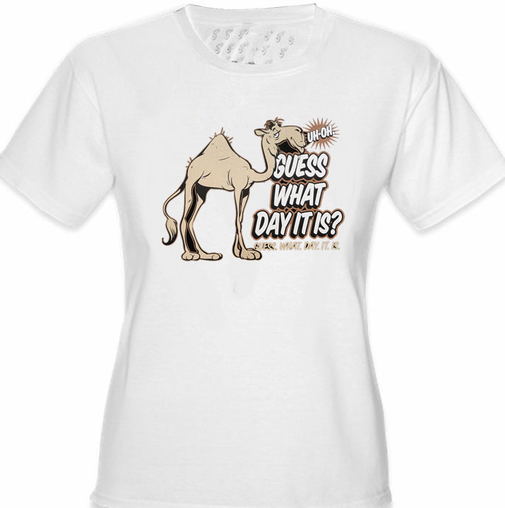Bewild Guess What Day It Is? Camel Hump Day Girl's T-Shirt