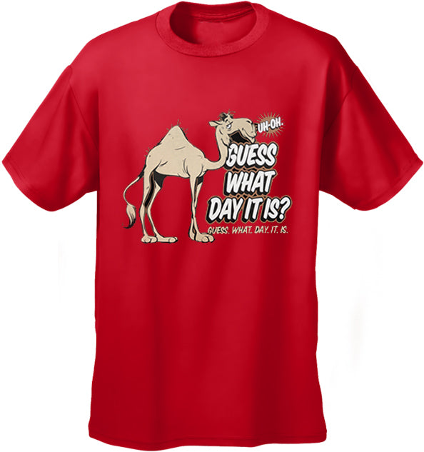 Bewild Guess What Day It Is? Camel Hump Day Kids T-Shirt
