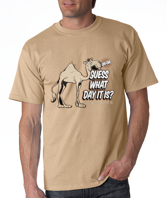 Bewild Guess What Day It Is? Camel Hump Day Men's T-Shirt