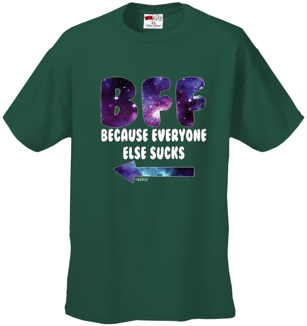 BFF - Galaxy - Everyone Else Sucks (Arrow Left) Men's T-Shirt