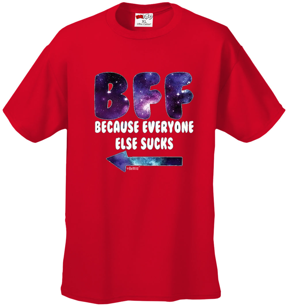 BFF - Galaxy - Everyone Else Sucks (Arrow Left) Men's T-Shirt