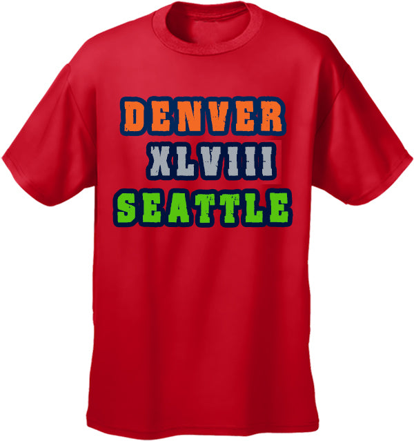 Big Game 48 Denver vs. Seattle Men's T-Shirt
