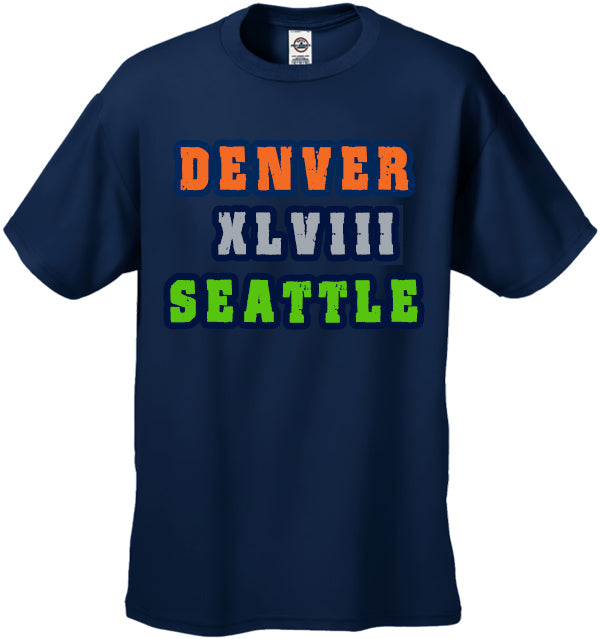 Big Game 48 Denver vs. Seattle Men's T-Shirt