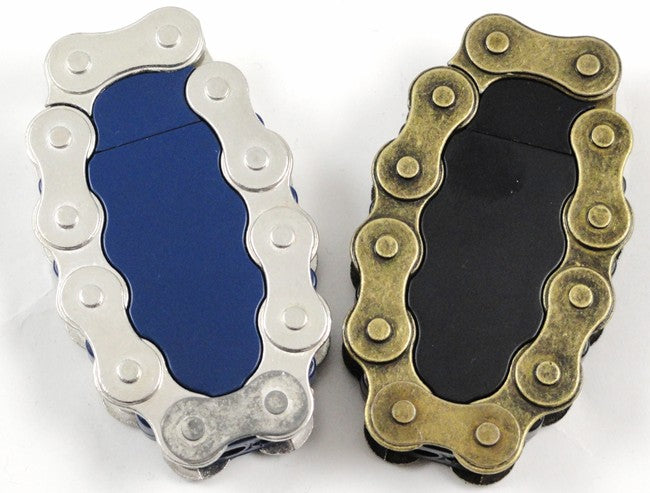 Bike Chain Grenade Green Flame Torch Lighter