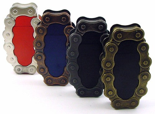 Bike Chain Grenade Green Flame Torch Lighter