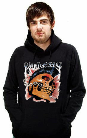 Biker Hoodies - Anarchy Men's Biker Hoodie (Black)