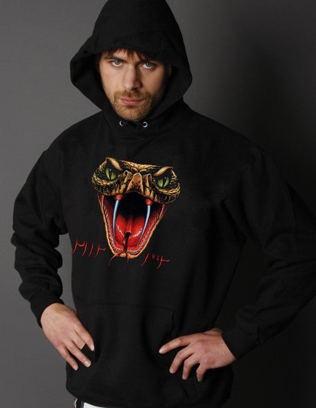 Biker Hoodies - "Bite Me Fangs" Biker Hoodie