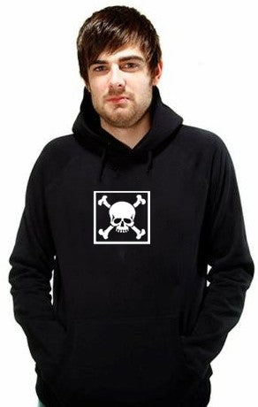 Biker Hoodies - "Bones in a Box" Biker Hoodie