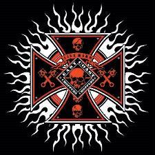 Biker Hoodies - "Chopper Plasma Burst" Biker Hoodie