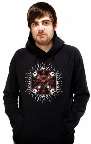 Biker Hoodies - "Chopper Plasma Burst" Biker Hoodie