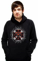 Biker Hoodies - "Chopper Plasma Burst" Biker Hoodie