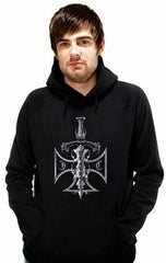 Biker Hoodies - "Chopper Sword & Cross" Biker Hoodie
