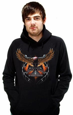 Biker Hoodies - "Eagle Chopper" Biker Hoodie