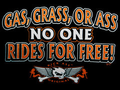 "Gas Grass or Ass Trucker Babe" Biker Hoodie