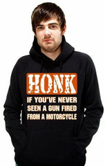 Biker Hoodies - "Gun Fired From a Motorcycle" Hoodie