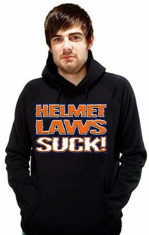 Hoodies - "Helmet Laws Suck" Biker Hoodie