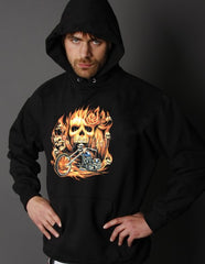 Hoodies - "Rider From Hell" Biker Hoodie