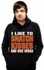 Biker Hoodies - "Snatch Kisses & Vice Versa" Biker Hoodie Man