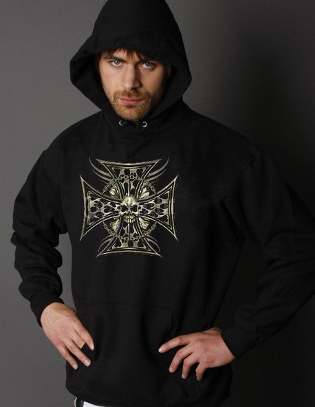 "Tribal Chopper Chain" Biker Hoodie
